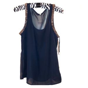 Willow & Clay Navy Blue Tank Top